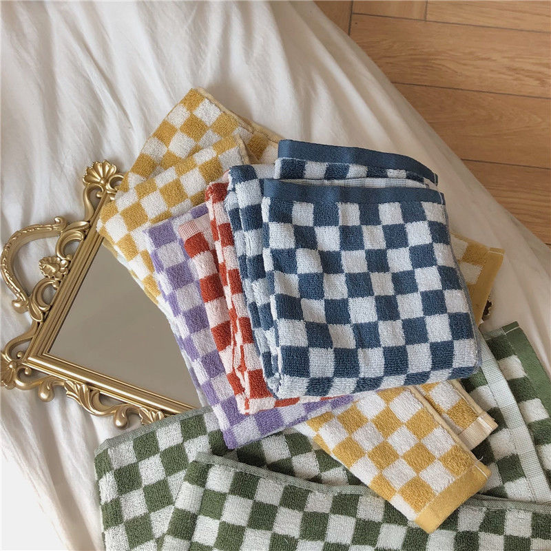 Colourful Checkerboard & Stripe Towels