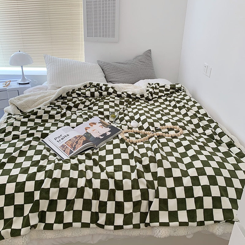 Checkerboard Throw Blanket