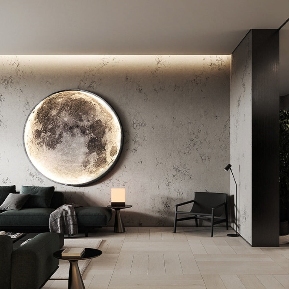 3D LED Moon or Earth Ceiling or Wall Lamp (3 Styles) 24CM-80CM