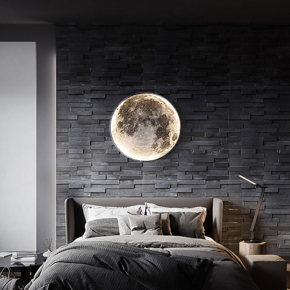 3D LED Moon or Earth Ceiling or Wall Lamp (3 Styles) 24CM-80CM