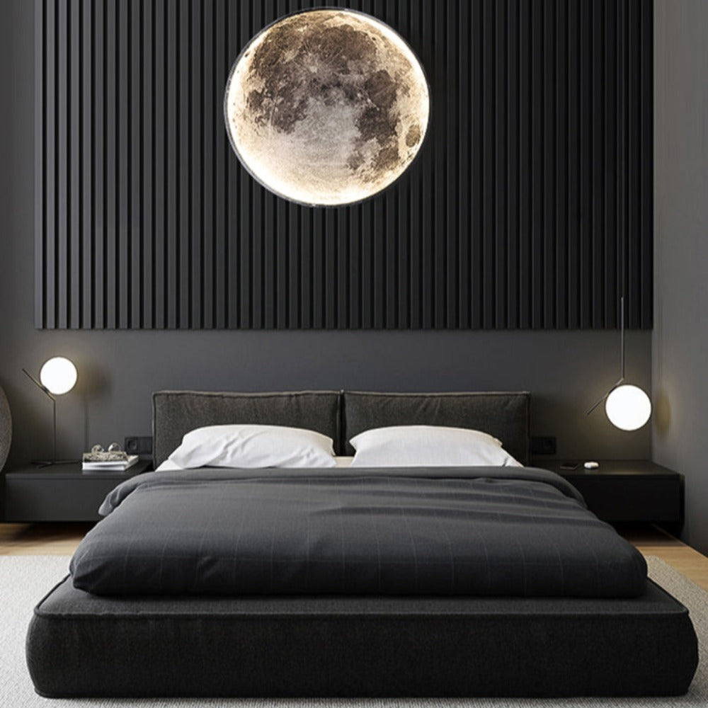 3D LED Moon or Earth Ceiling or Wall Lamp (3 Styles) 24CM-80CM