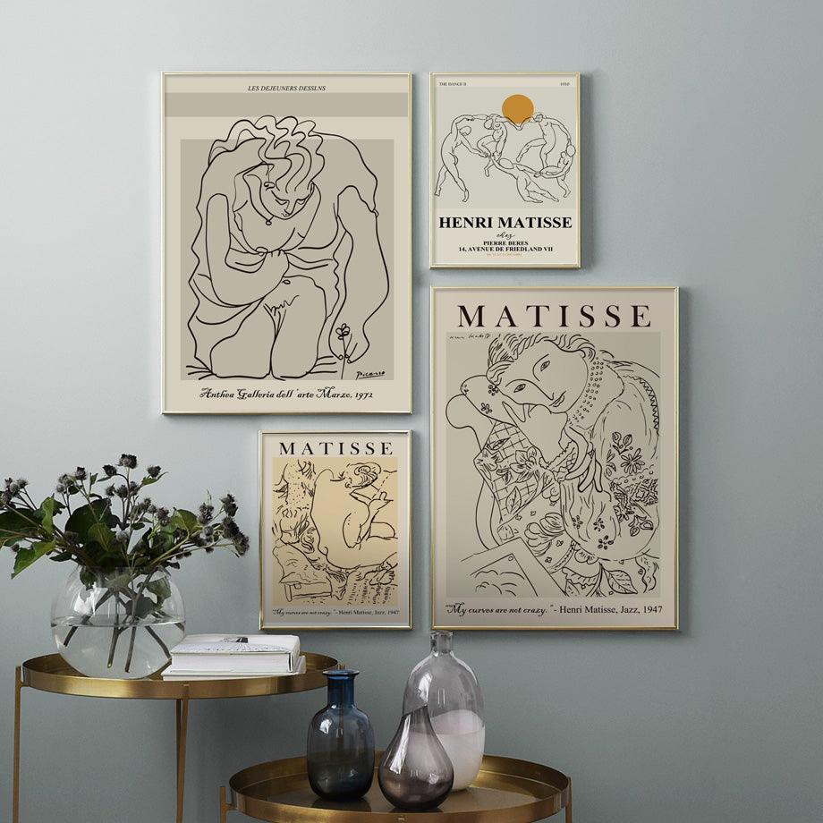 Henri Matisse Picasso Abstract Canvas