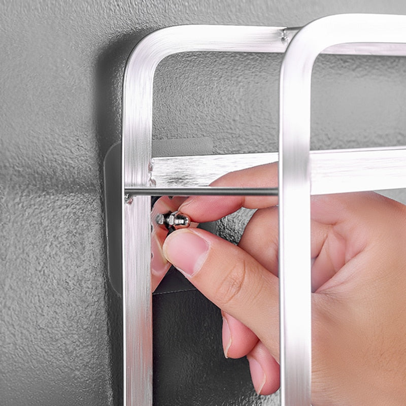 10 pieces heavy-duty punch-free transparent adhesive hooks
