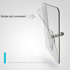 10 pieces heavy-duty punch-free transparent adhesive hooks