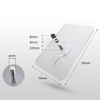 10 Pieces Heavy Duty Punch-Free Transparent Adhesive Hooks