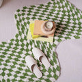Wavy Checkerboard Mini Rug