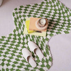 Wavy Checkerboard Mini Rug