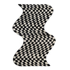 Wavy Checkerboard Mini Rug