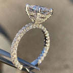 Luxury Fashion Rose Gold Filling Inlaid Zircon Crystal Wedding Rings