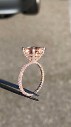 Luxury Fashion Rose Gold Filling Inlaid Zircon Crystal Wedding Rings