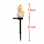 Outdoor LED Solar Snowman Light