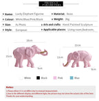 Elegant Resin Modern Elephant Statue
