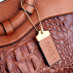 Leather Crocodile Bag – with handcrafted details