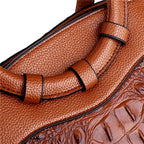 Leather Crocodile Bag – with handcrafted details