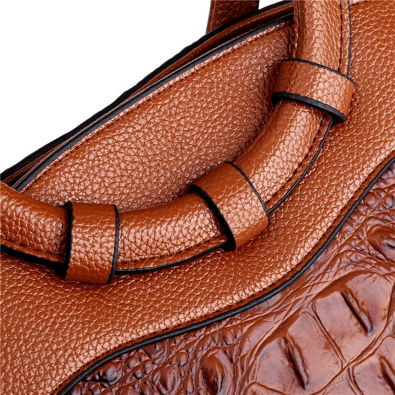Leather Crocodile Bag – with handcrafted details