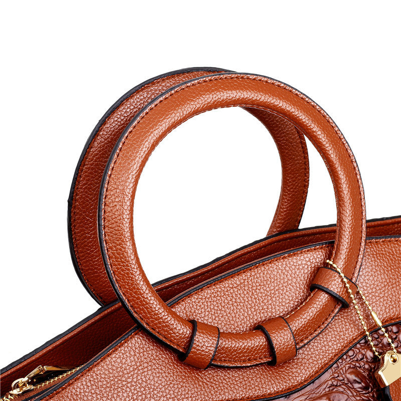 Leather Crocodile Bag – with handcrafted details