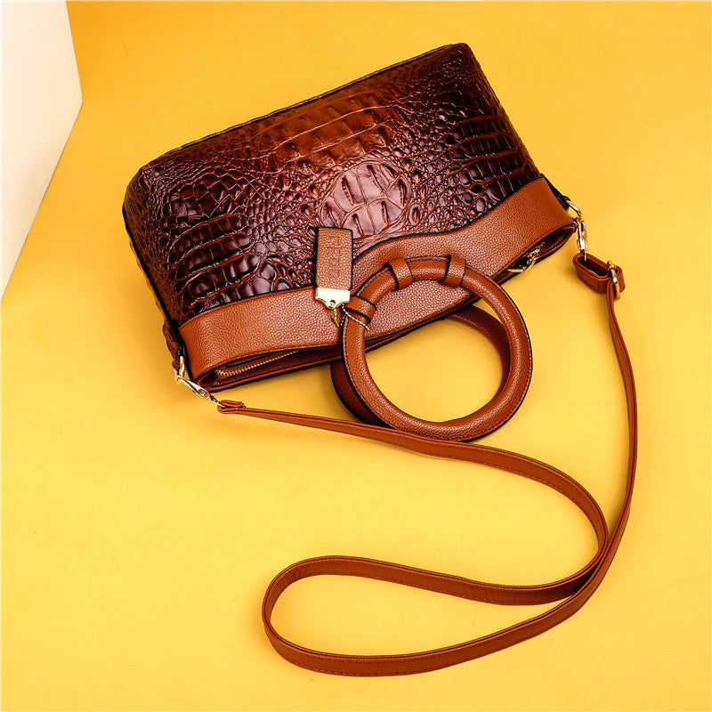 Leather Crocodile Bag – with handcrafted details