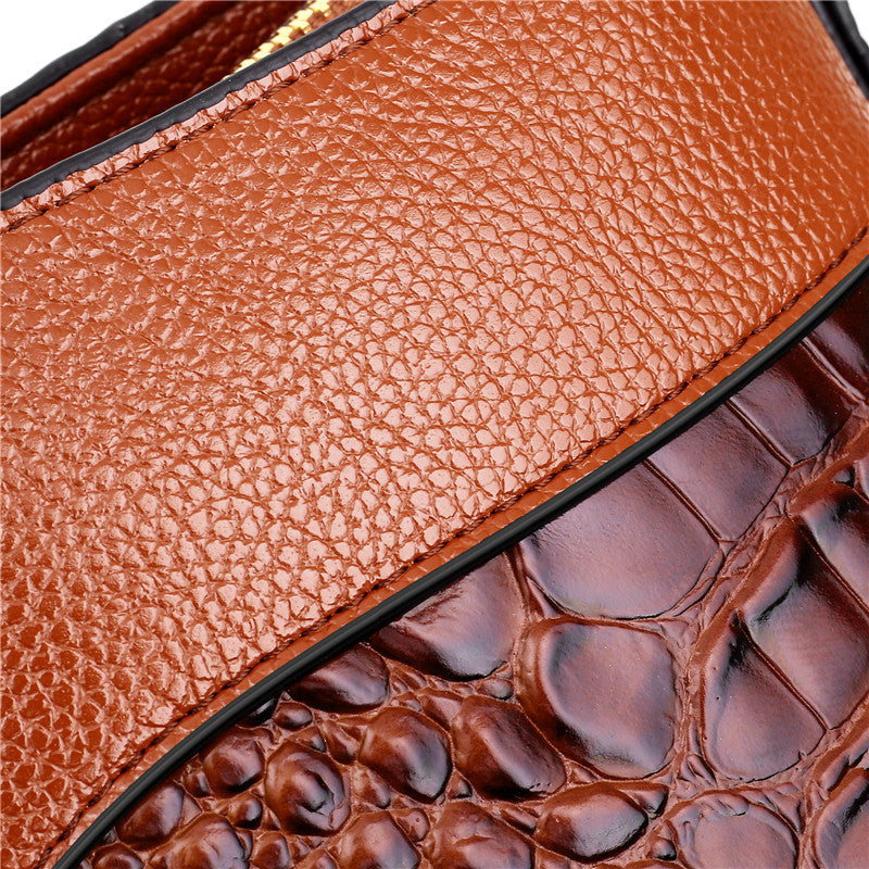 Leather Crocodile Bag – with handcrafted details