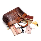 Leather Crocodile Bag – with handcrafted details