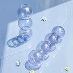 Modern Glass Candleholder-Ocean Blue