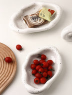 Cookies & chrome-plated ceramic tray and bowl