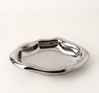 Cookies & chrome-plated ceramic tray and bowl