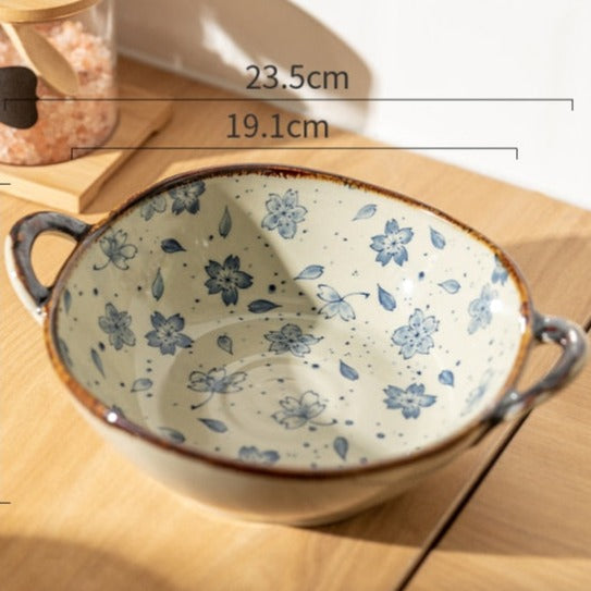 Flora Ceramic Pasta Bowls