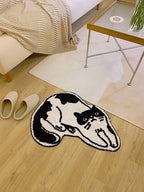 Black & White Cat Bath Mat
