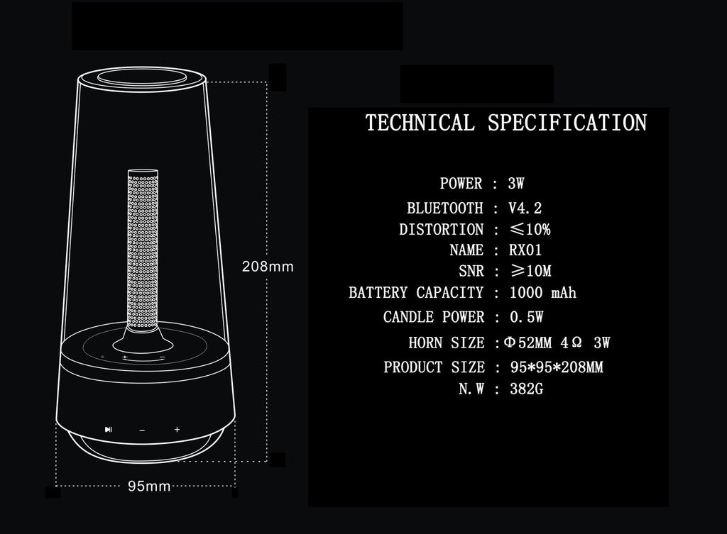 Portable Atmosphere Night Light Speaker