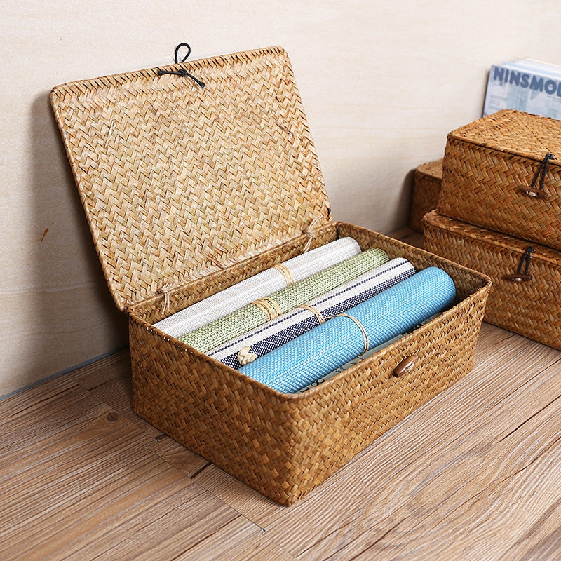 Handwoven Rattan Box