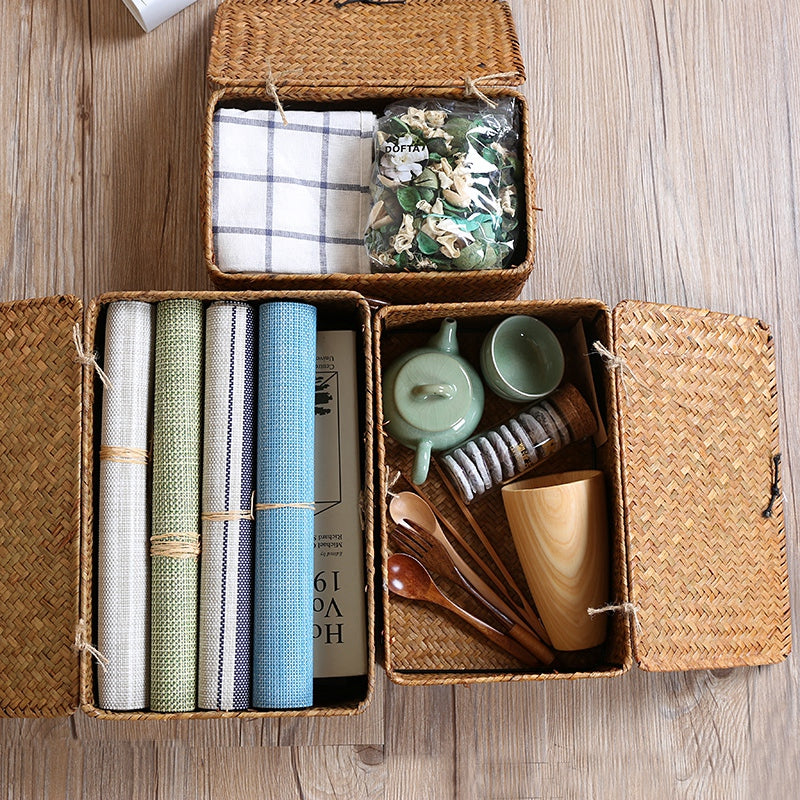 Handwoven Rattan Box