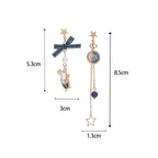 Japanese Style Cute Blue Rabbit Clip on Earring