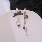 Japanese Style Cute Blue Rabbit Clip on Earring