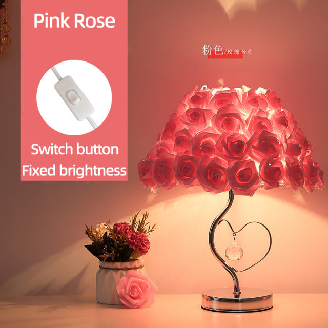 Rose Blossom Nightstand Lamp