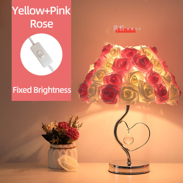 Rose Blossom Nightstand Lamp