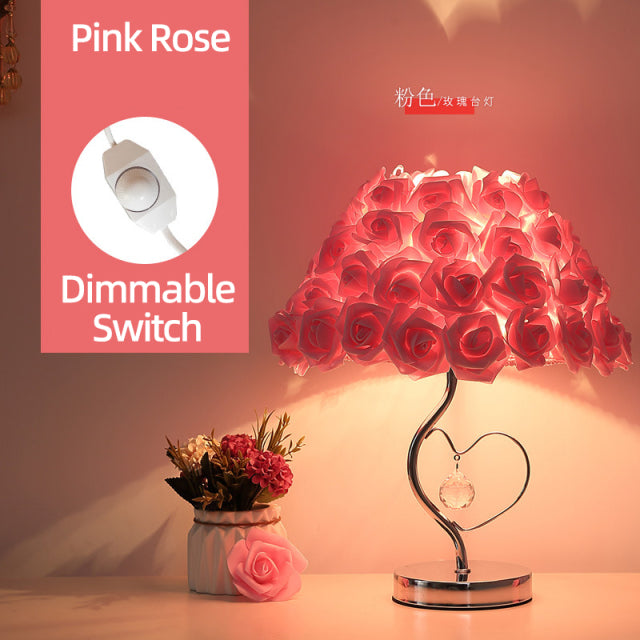 Rose Blossom Nightstand Lamp