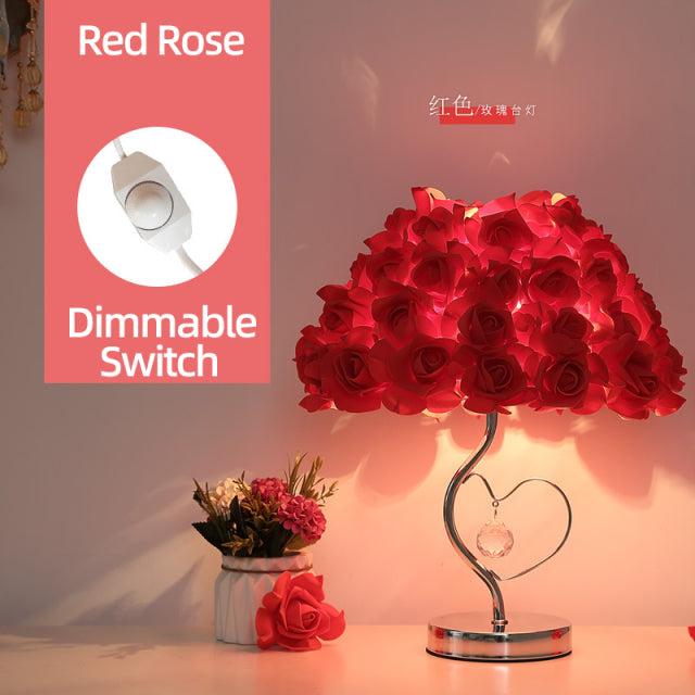 Rose Blossom Nightstand Lamp
