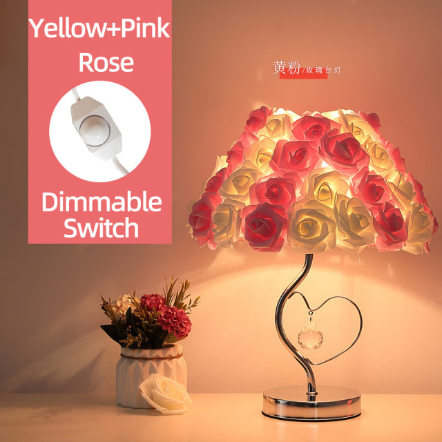 Rose Blossom Nightstand Lamp