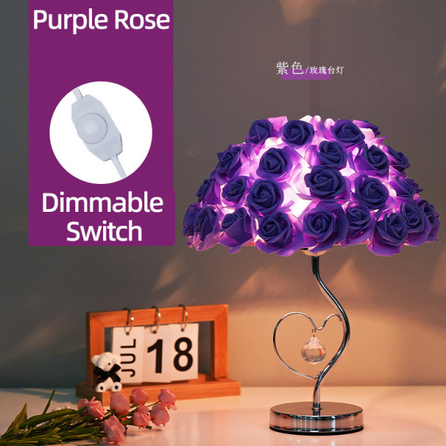 Rose Blossom Nightstand Lamp
