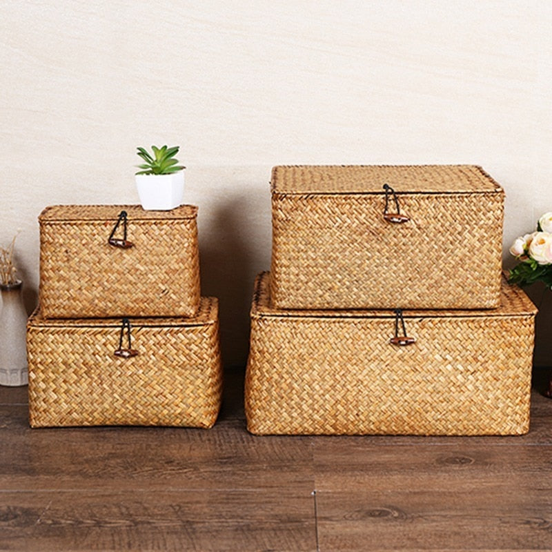 Handwoven Rattan Box