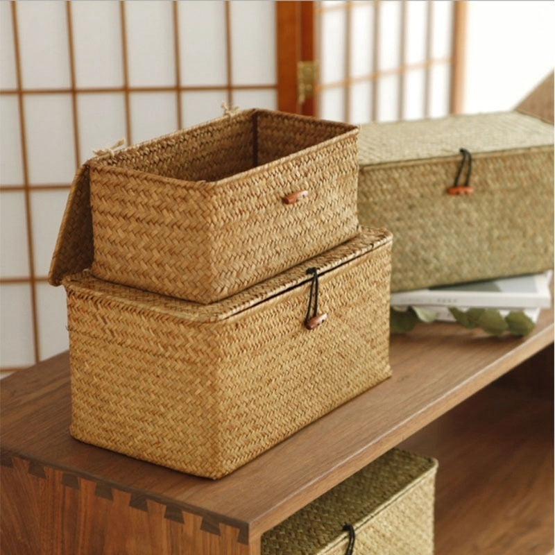 Handwoven Rattan Box