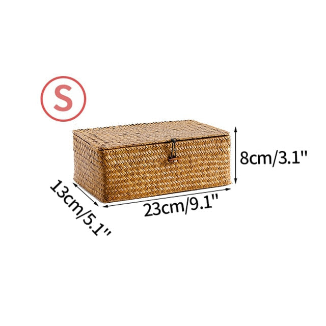 Handwoven Rattan Box
