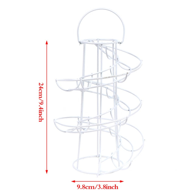 Creative Spiral Egg Dispenser Storage Rack