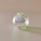 Colourful Glass Globe Vase - Swirl
