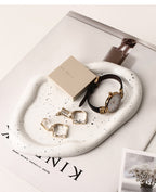 Cookies & chrome-plated ceramic tray and bowl