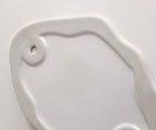 Cookies & chrome-plated ceramic tray and bowl
