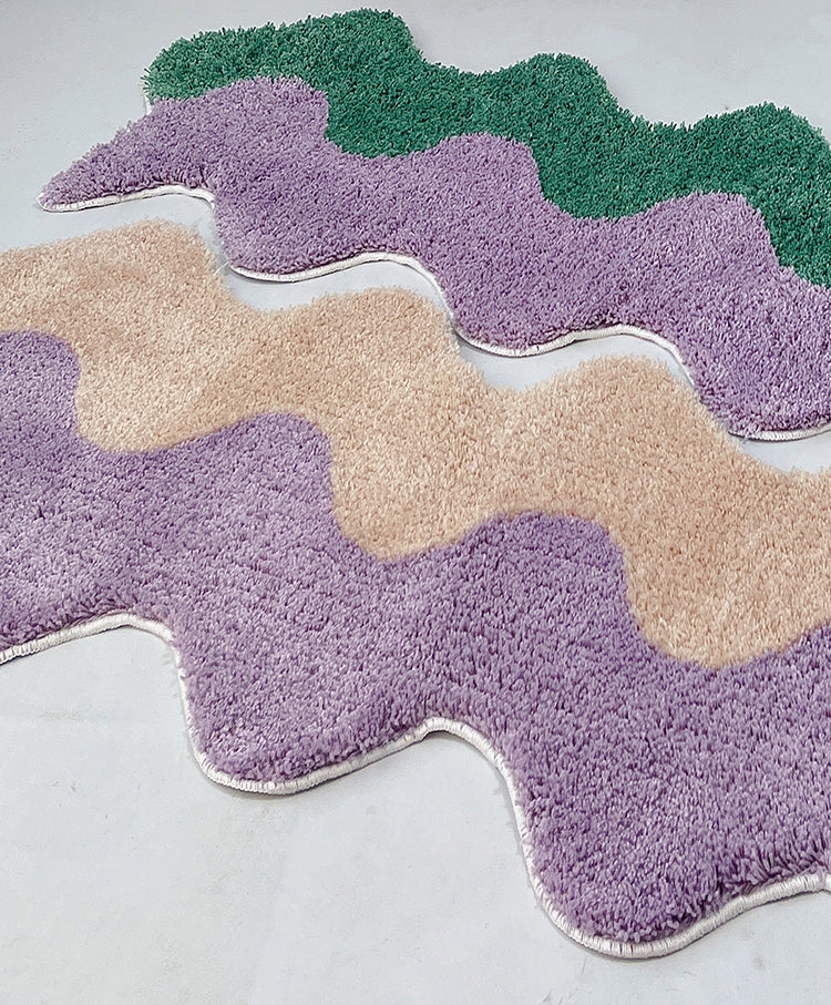 Wavy 2-toned Narrow Rug