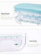 Double Layer Lazy Ice Maker Storage Box