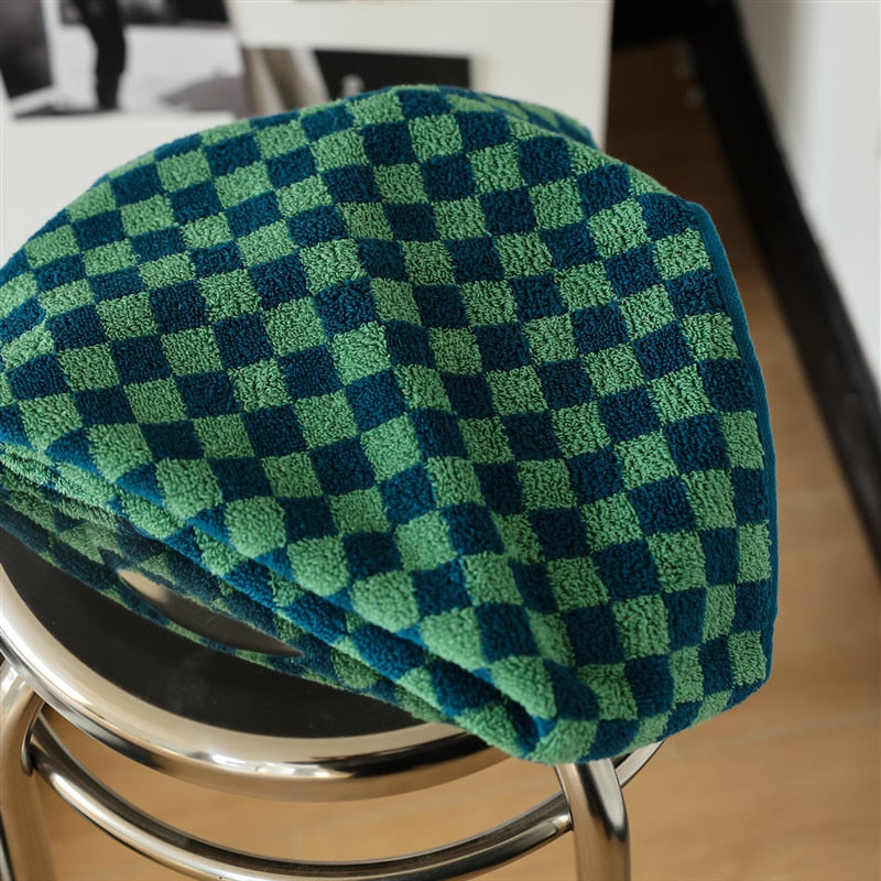 Checkerboard Cotton Towel