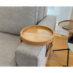 Creative Clip-On Bamboo Sofa Armrest Tray